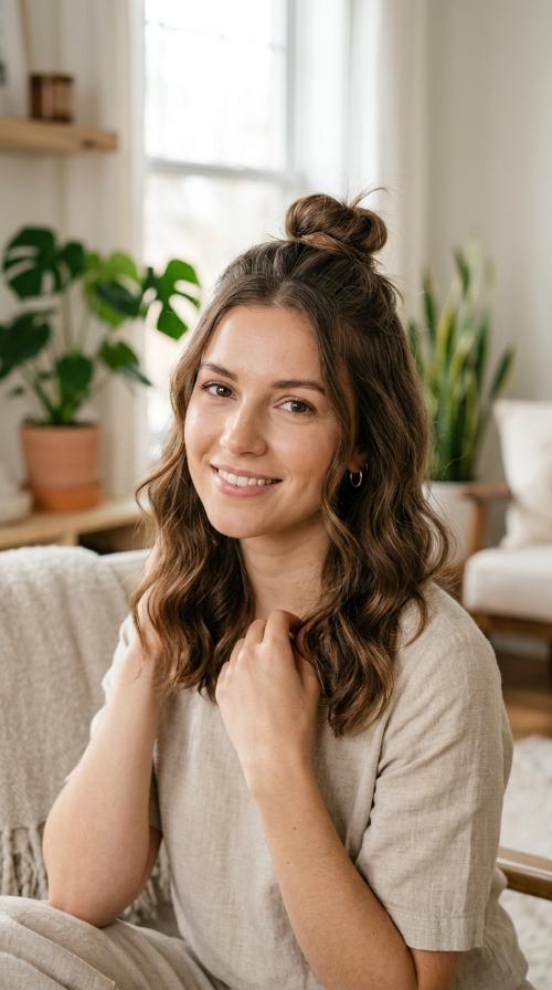 Half-Up Top Knot