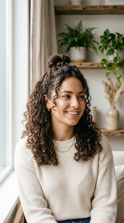 Half-Up Top Knot