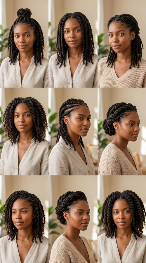Half-Up Top Knot Twists