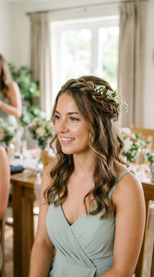 Half-Up Twisted Crown