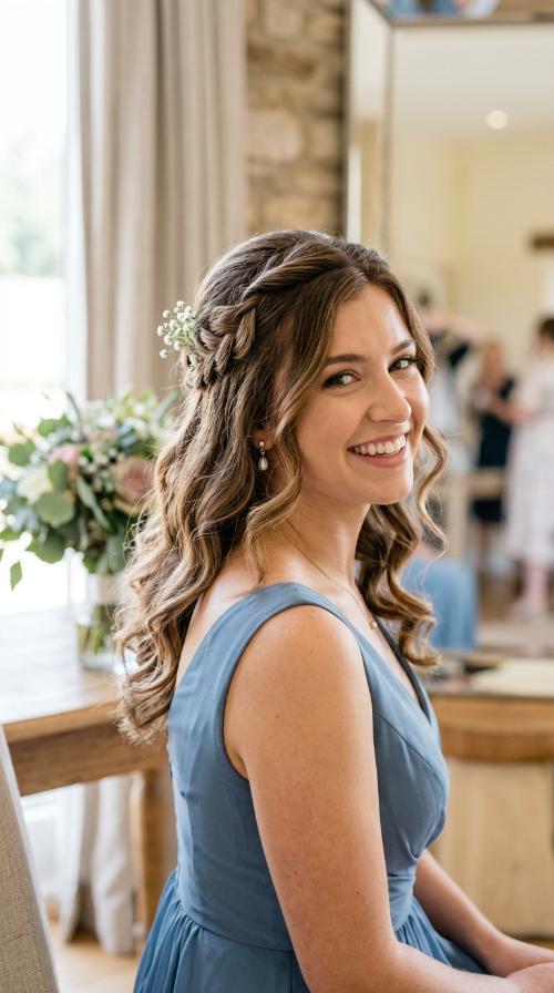Half-Up Twisted Crown