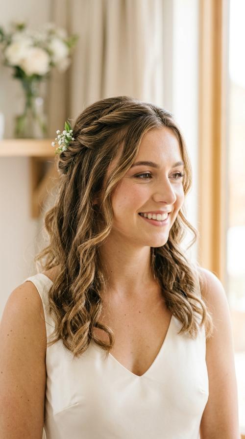 Half-Up Twisted Crown