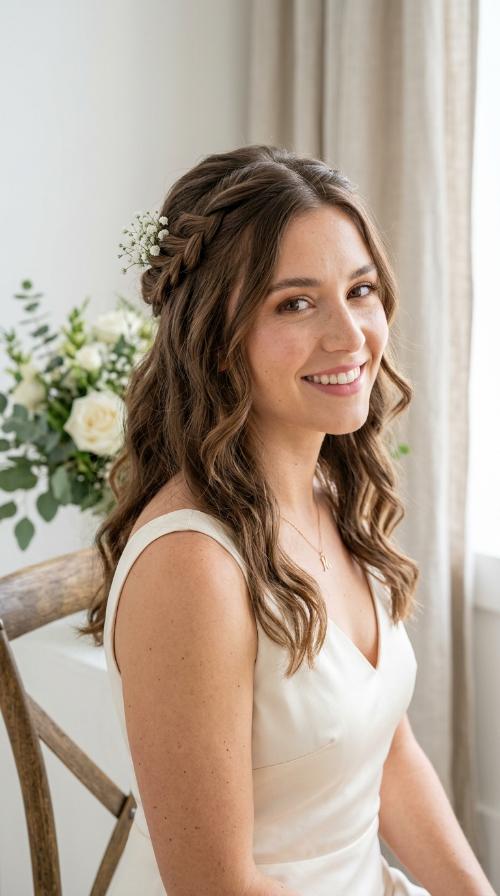 Half-Up Twisted Crown