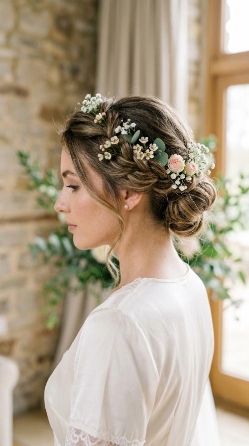 Halo Twist with Floral Accents
