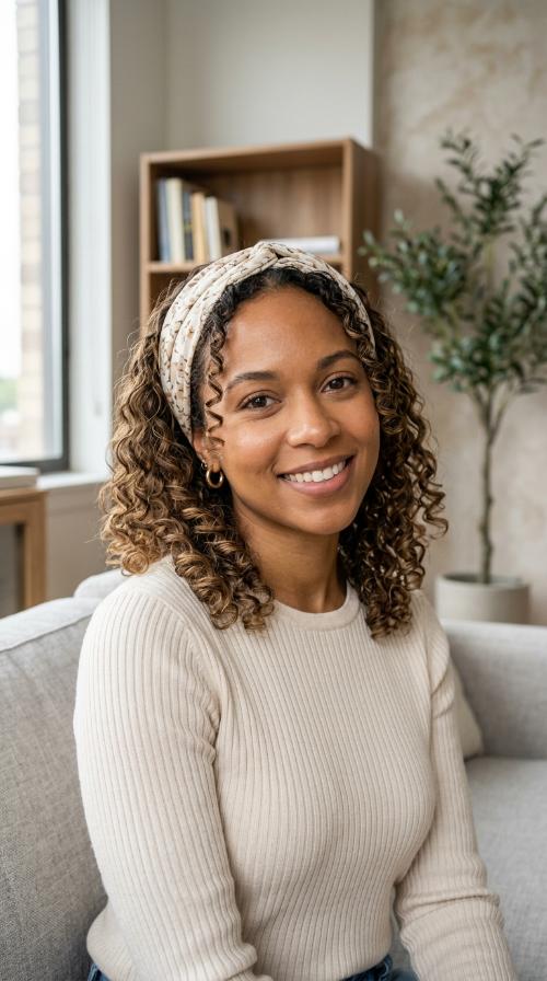 Headband Wrap Curls