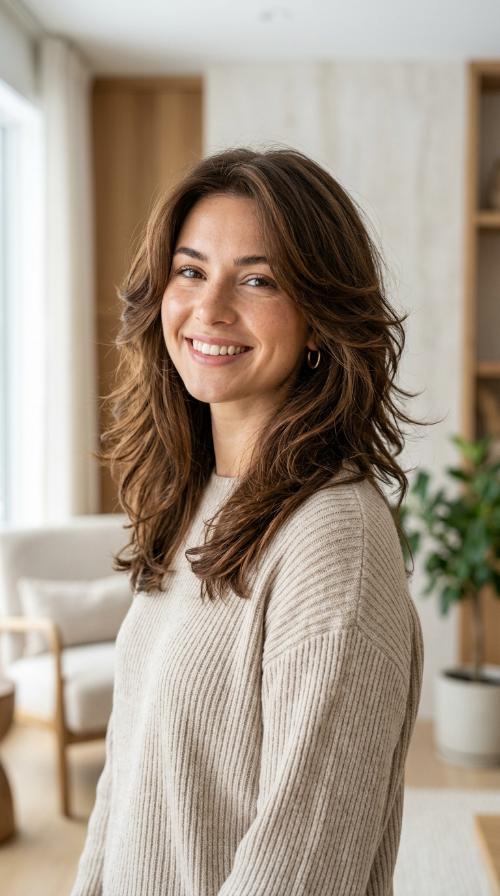 Heavy Internal Layers for Thick Hair