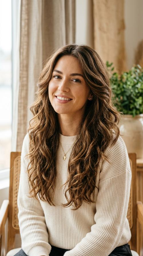 Heavy Layers for Thick Wavy Hair