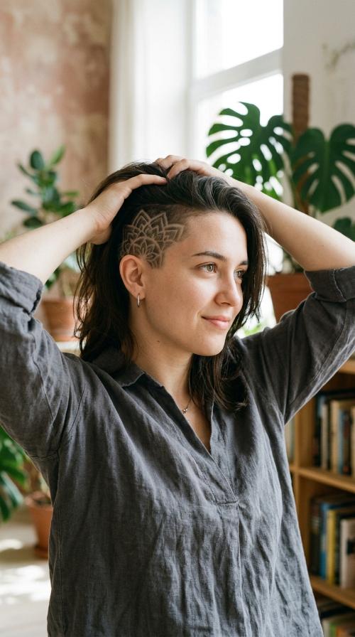 Hidden Mandala Temple Shave