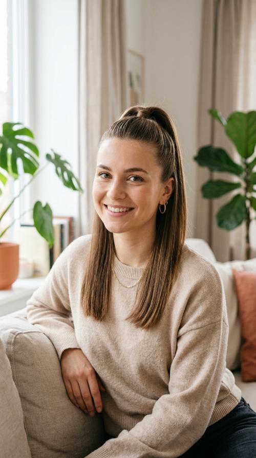 High Half-Up Ponytail