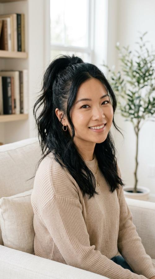 High Half-Up Ponytail