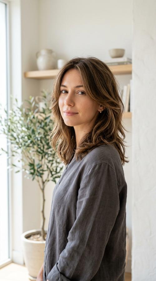 Internal Layered Mid-Length Cut