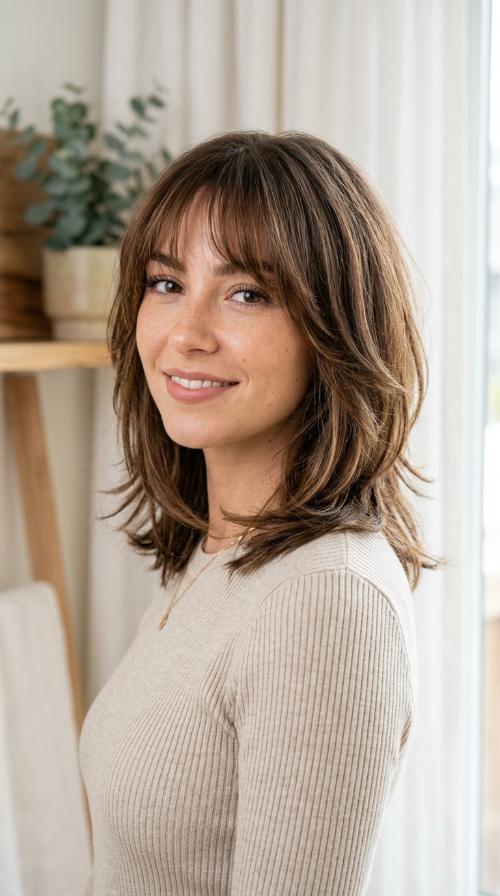 Internal Layers with See-Through Bangs