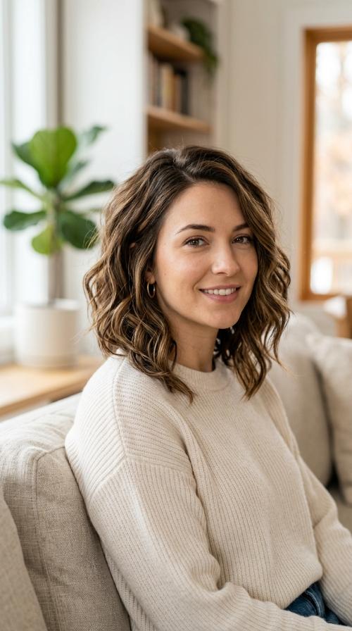 Inverted Wavy Bob
