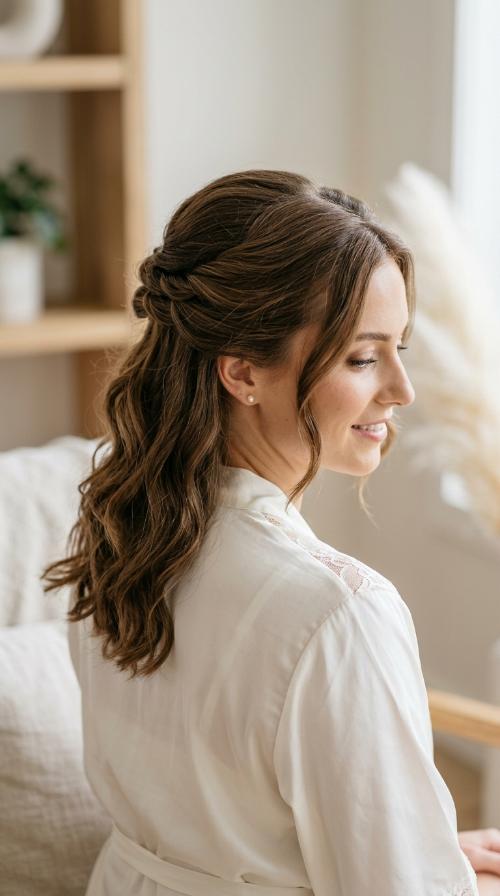 KNOTTED HALF-UP TUCK