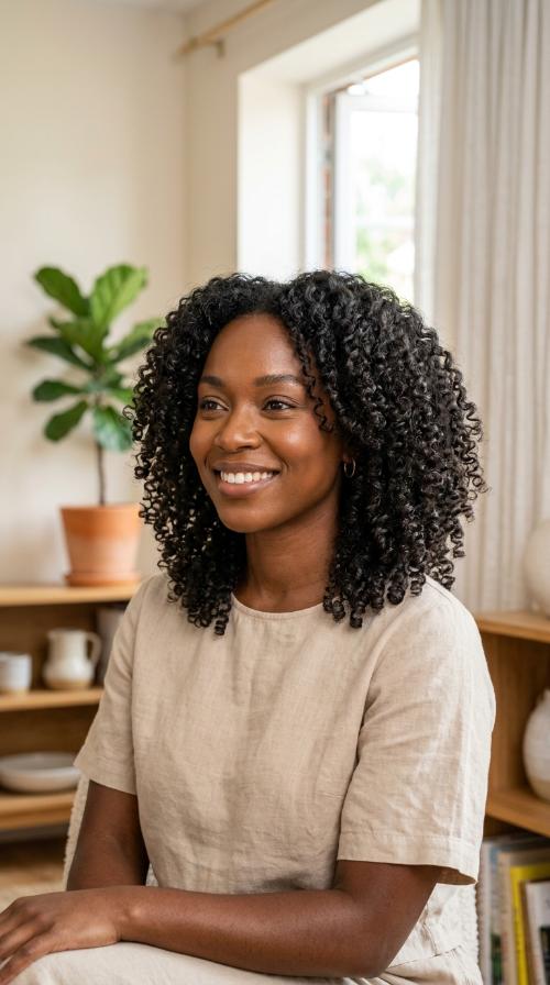 Layered DevaCut Curls
