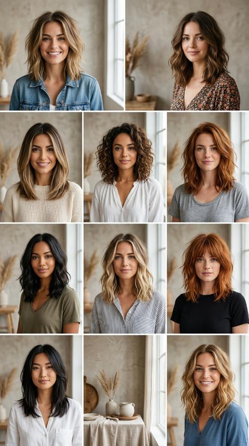 Layered Lob (Long Bob)