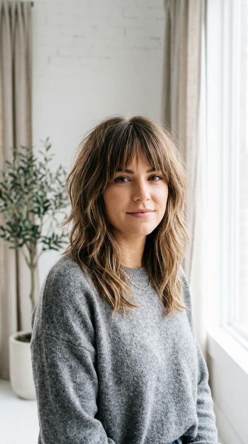 Layered Shag with Bangs