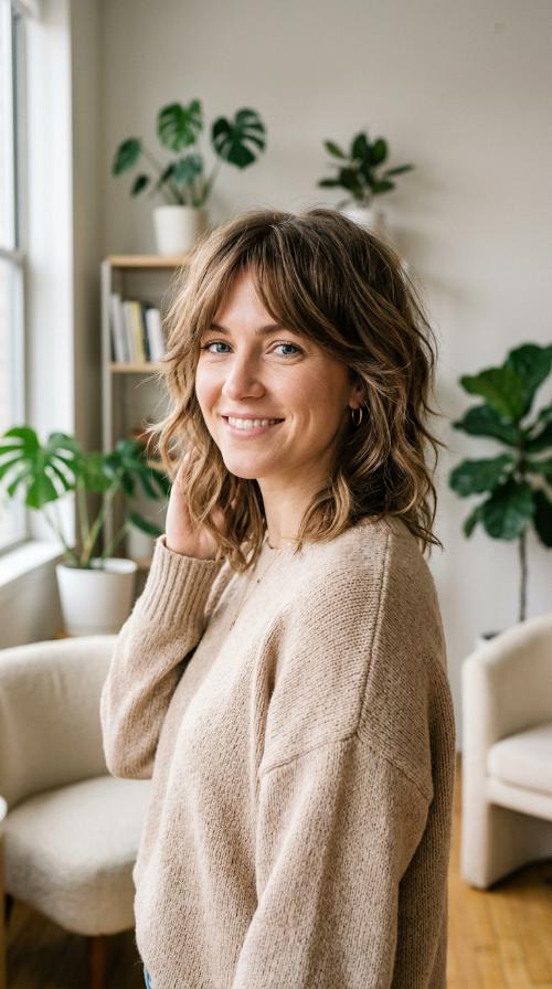 Layered Shoulder-Length Shag