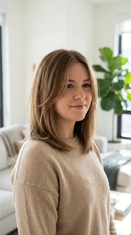 Long Bob with Face-Framing Layers