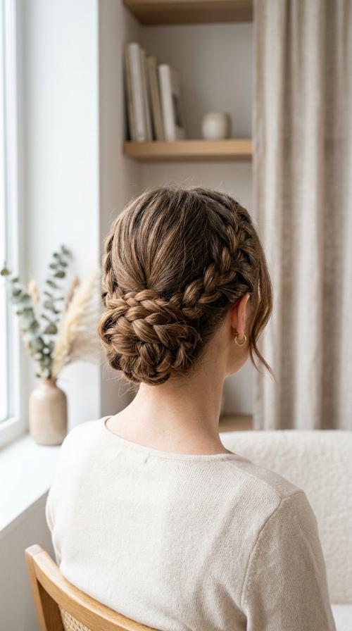 Low Braided Bun
