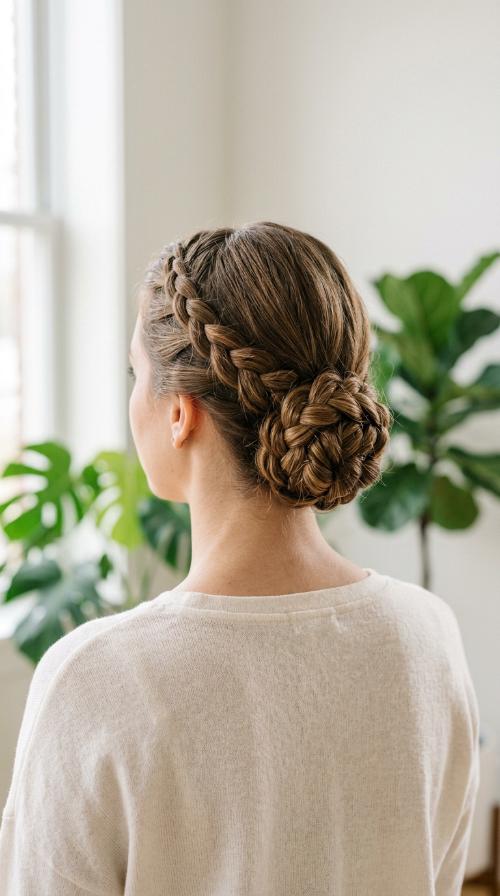 Low Braided Bun