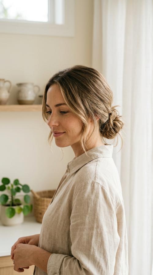 Low Messy Bun