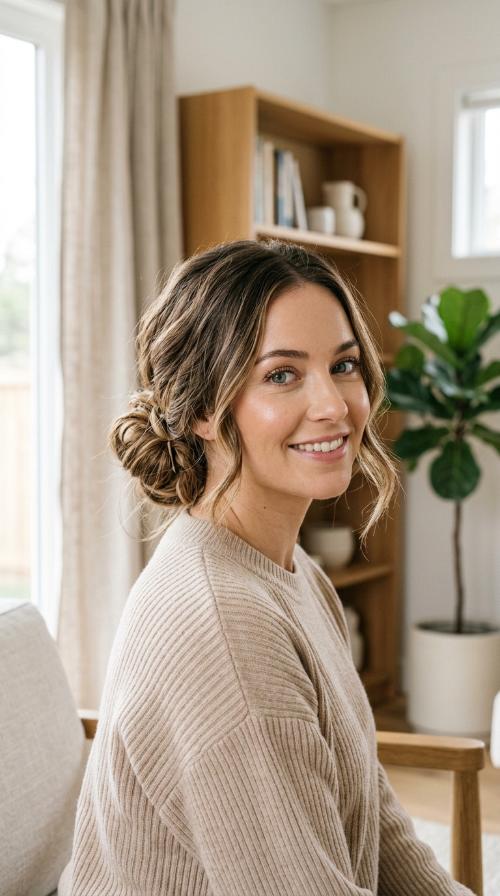 Low Messy Bun