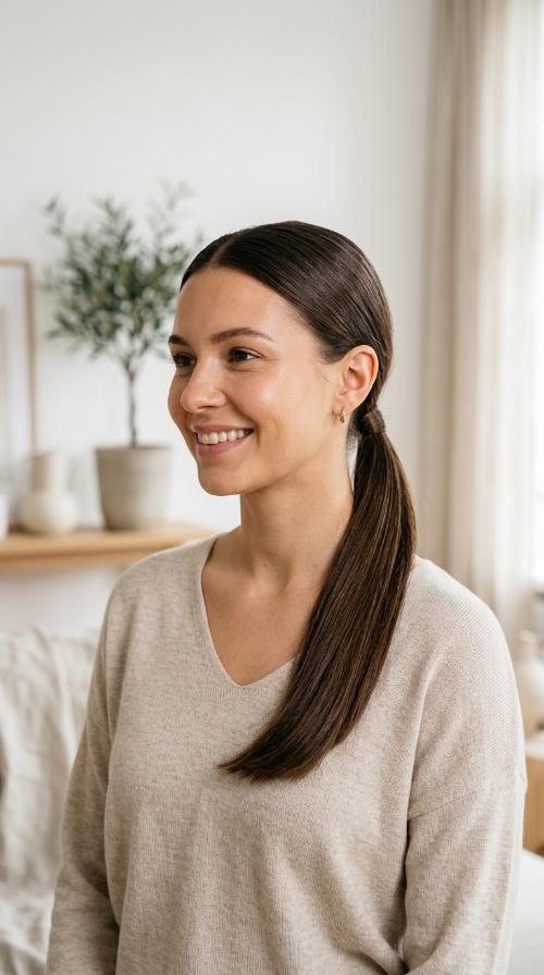 Low Sleek Ponytail