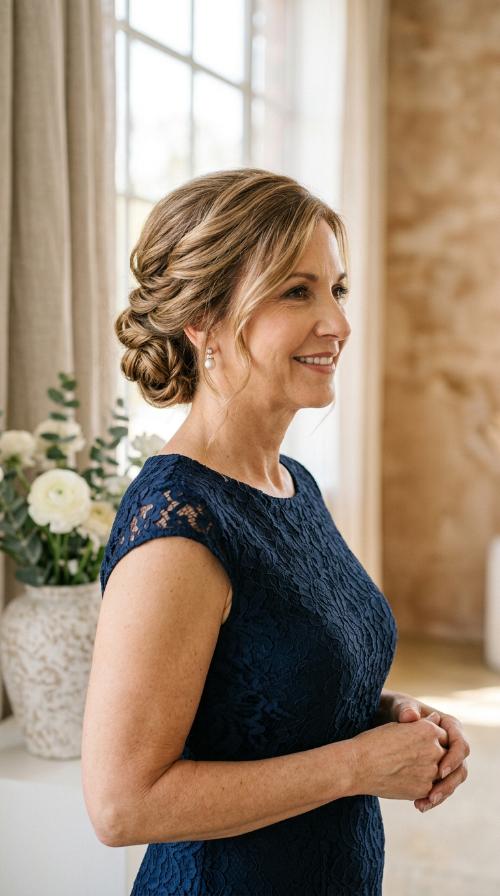 Low Textured Chignon
