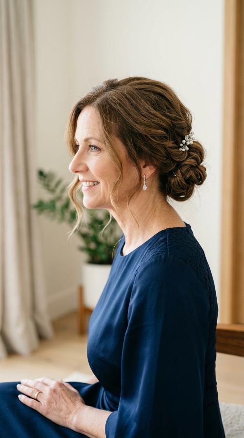 Low Textured Chignon