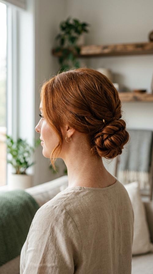 Low Twisted Chignon