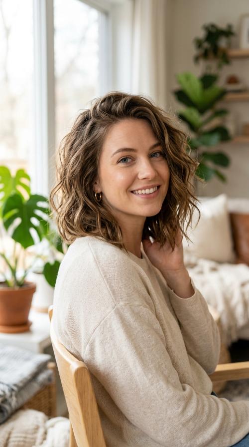 Messy A-Line Bob