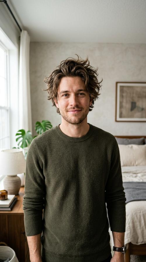 Messy Bedhead with Deep Texture