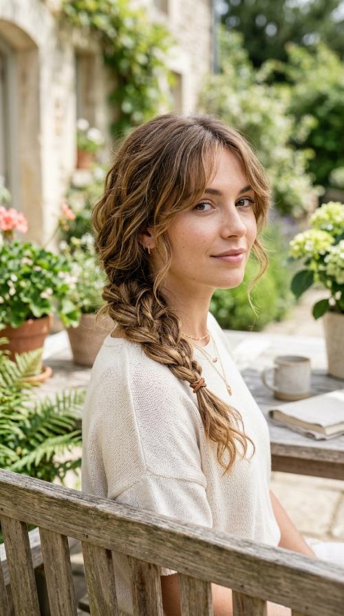Messy Bohemian Side Braid