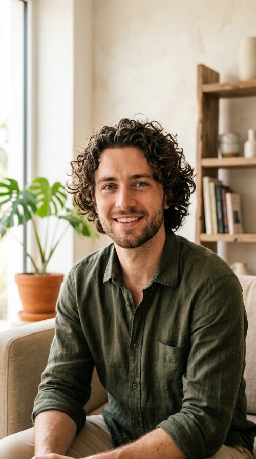 Messy Curly Mop Top