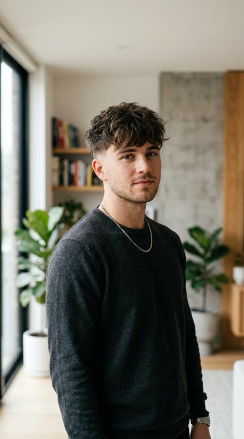 Messy Fringe with Low Taper
