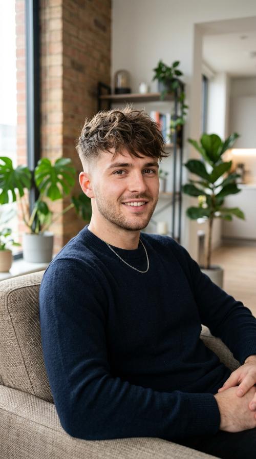Messy Fringe with Mid-Fade