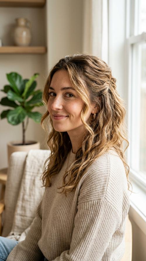 Messy Pinned Back Waves