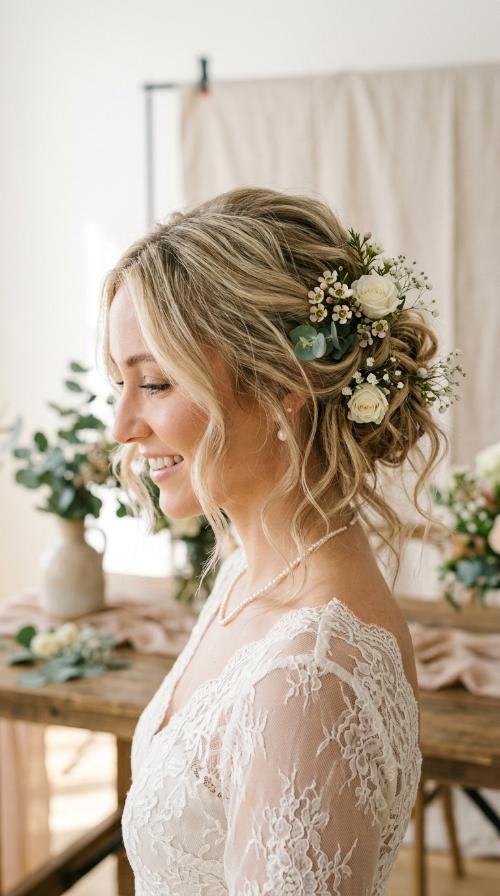 Messy Romantic Floral Knot