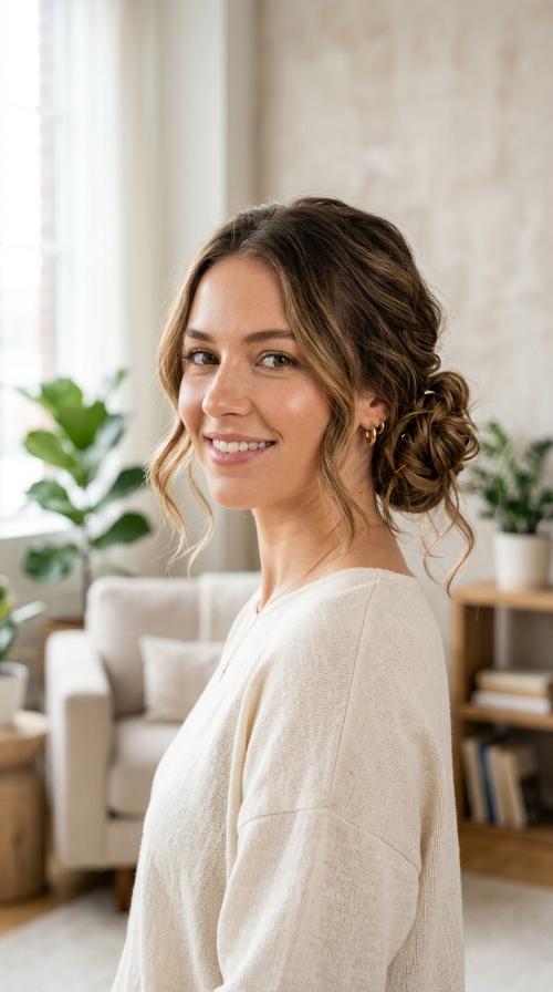 Messy Side Bun