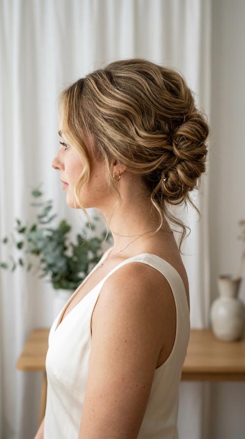 Messy Textured French Twist