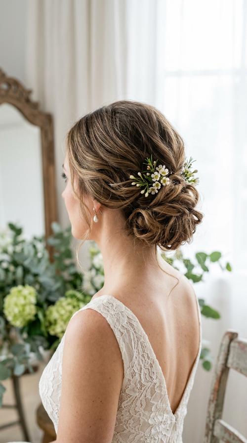 Messy Textured Low Bun