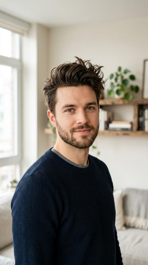 Messy Textured Quiff
