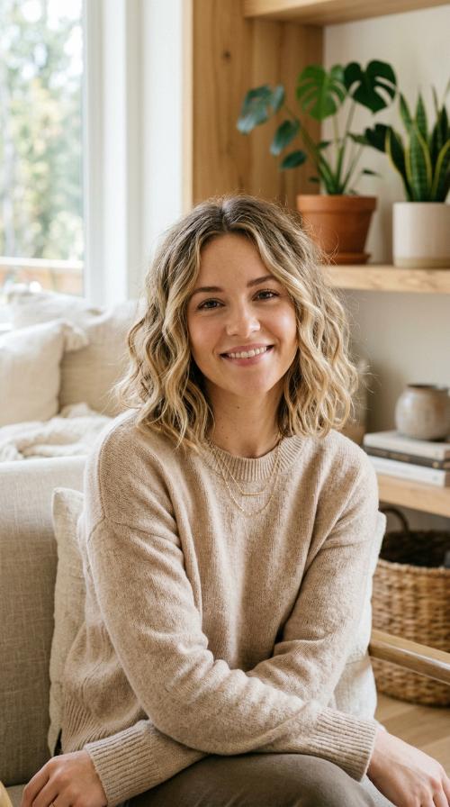 Messy Wavy Bob