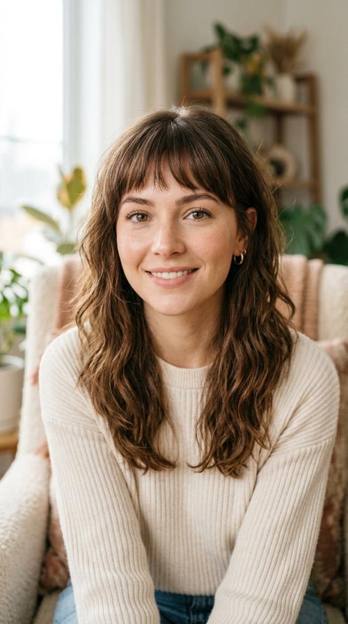 Micro-Bangs with Soft Edges