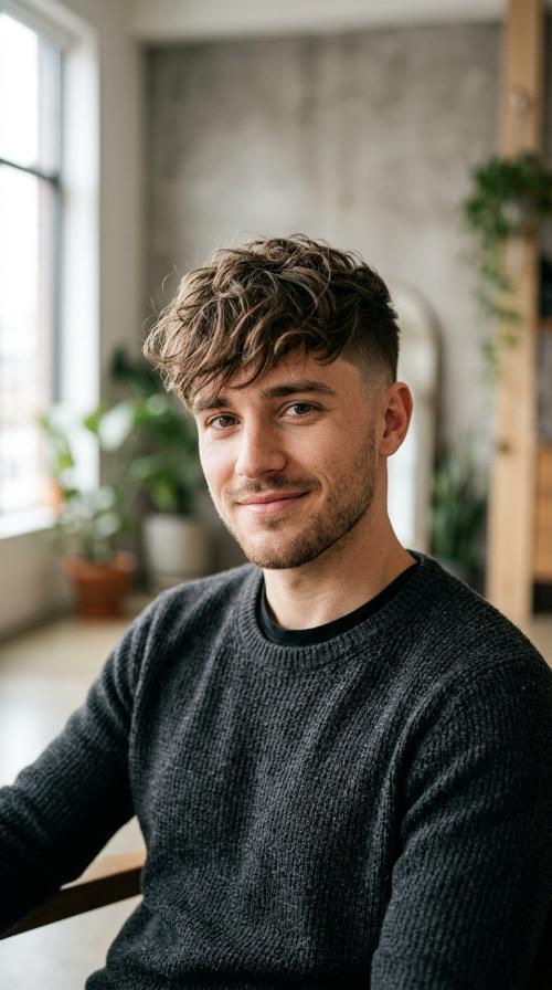 Mid-Length Fringe with Undercut