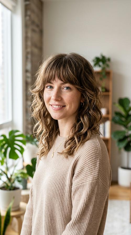 Mid-Length Shag with Heavy Fringe