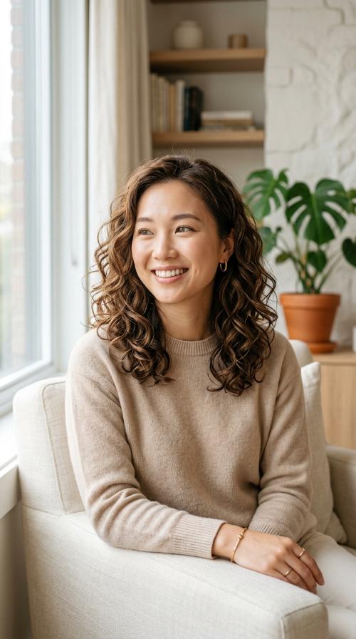 Modern Loose Loop Perm