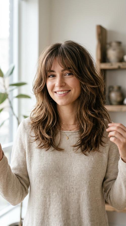 Modern Mid-Length Wolf Cut