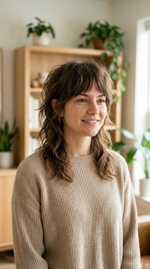 Modern Mullet-Inspired Shag